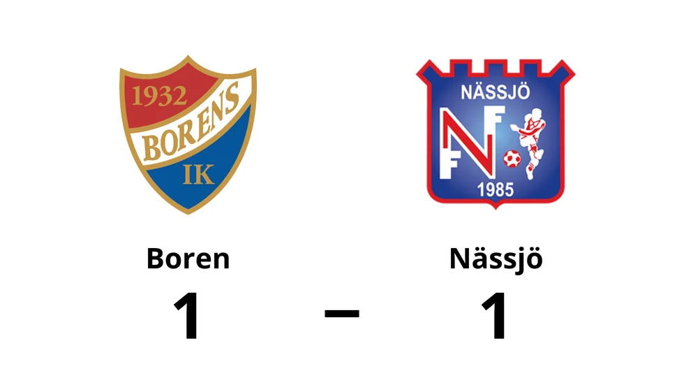 Borens IK spelade lika mot Nässjö