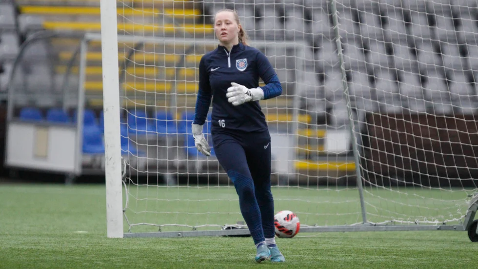 Julia Langörgen gjorde sin första match för säsongen borta mot Kalmar.
