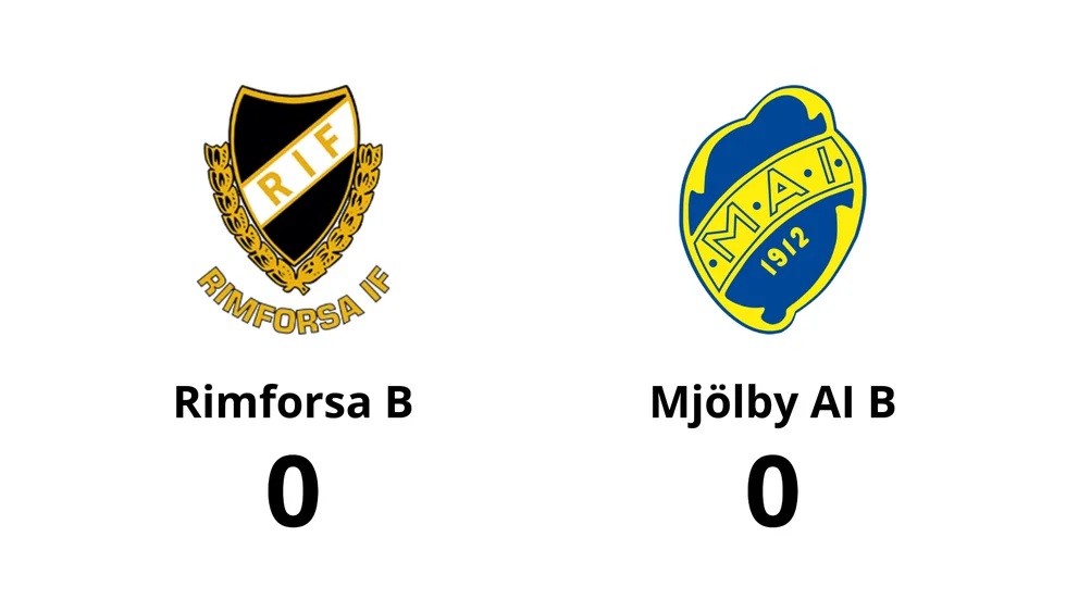 Rimforsa B spelade lika mot Mjölby AI FF B