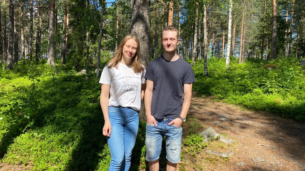 Julia Keskitalo och Lukas McCarthy.