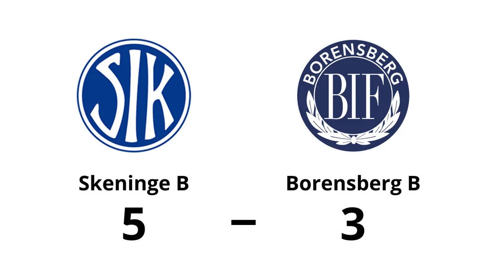 Skeninge IK B vann mot Borensberg B