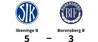 Mål av Holmertz och Dyrwoold när Borensberg B förlorade mot Skeninge B