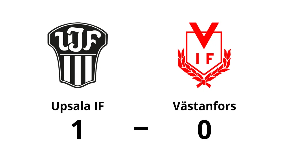 Upsala IF Fotboll vann mot Västanfors