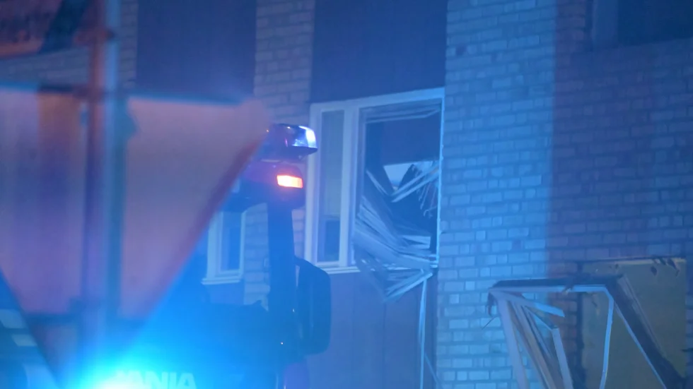 Explosionen på Ödegårdsgatan orakade omfattande materiella skador. 