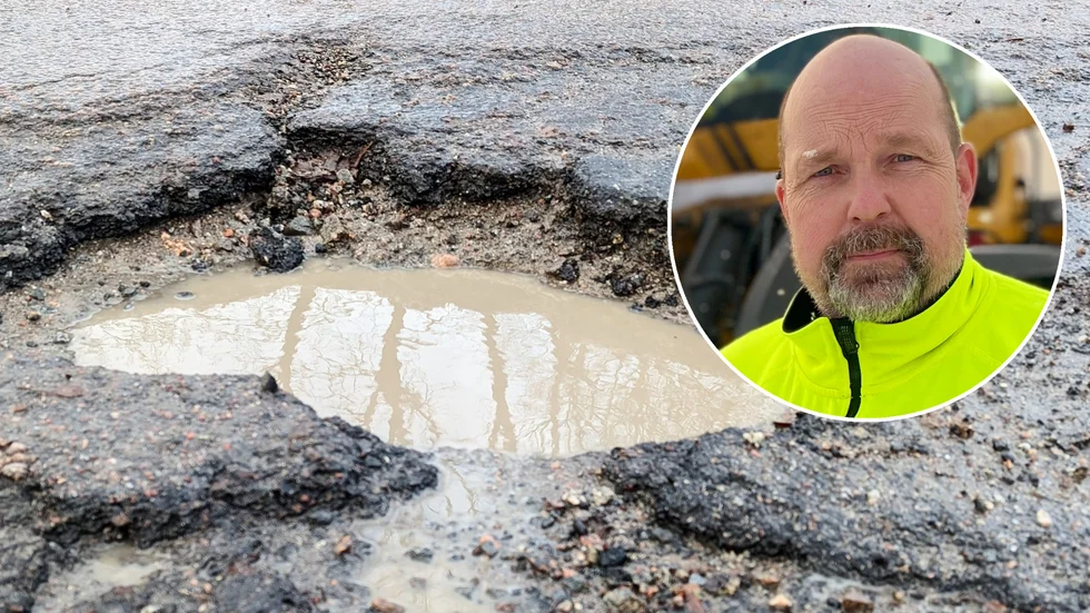 Gatuunderhållschefen i Eskilstuna, Mikael Arvidsson, svarar på en potthålsinsändare.