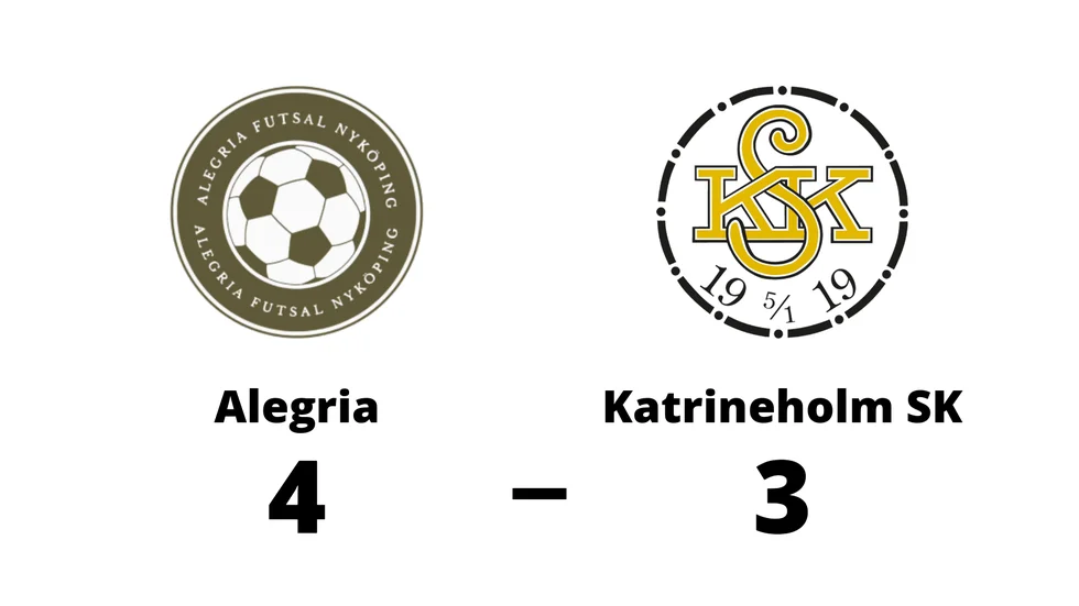Alegria FC Nyköping vann mot Katrineholms SK FK Futsal