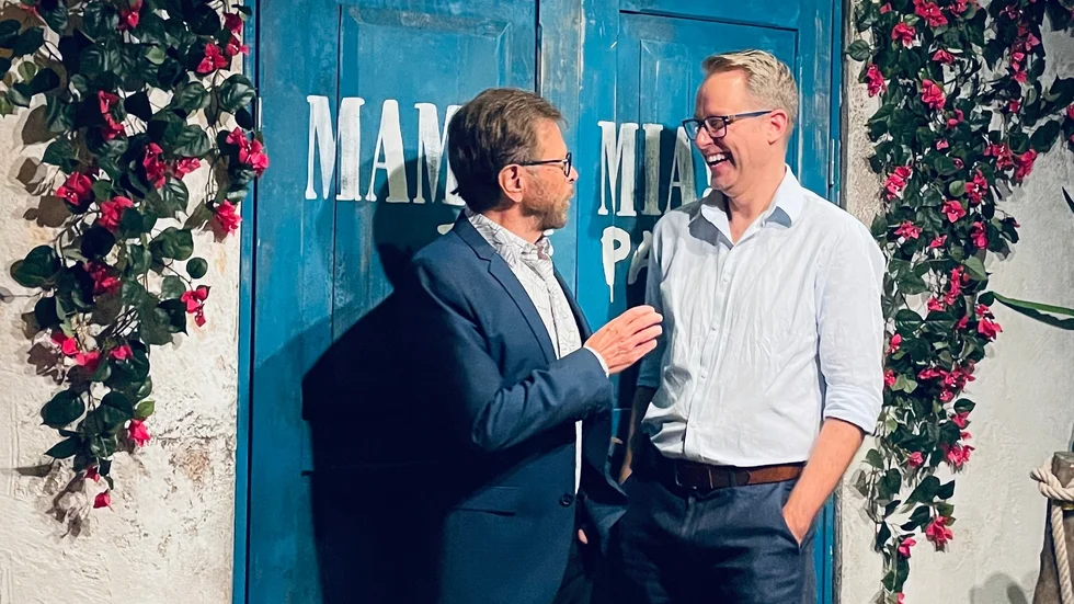 Björn Ulvaeus och Roine Söderlundh arbetar tätt ihop med "Mamma mia! The party". 
