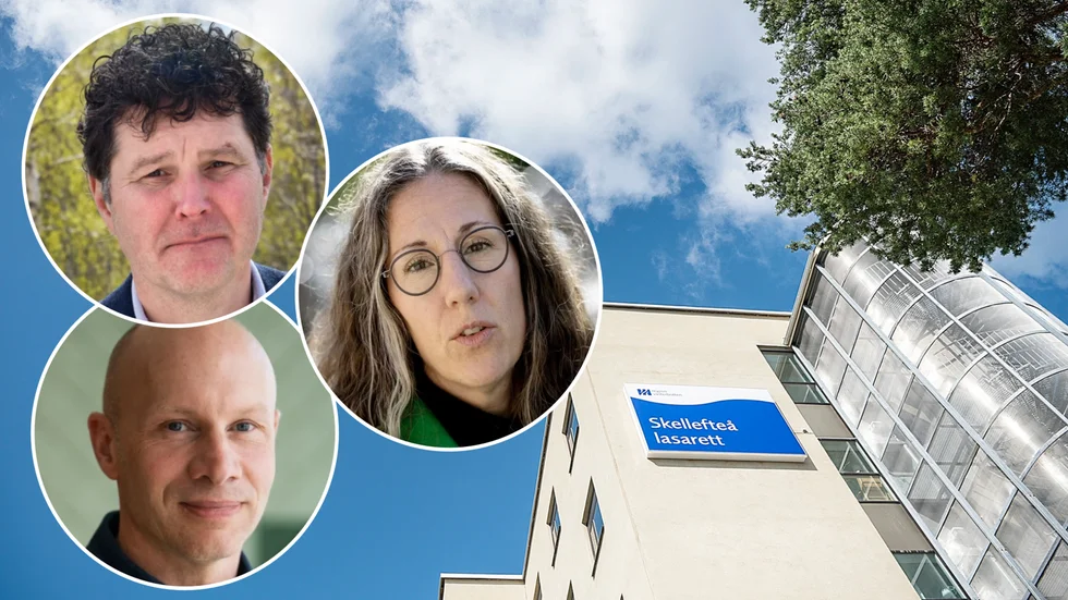 Tvivlande. Regionråden Peter Olofsson (S), Jonas Karlberg (V) och Emma Lindqvist (Mp) tror inte att Skellefteås befolkningsökning går att lita på.