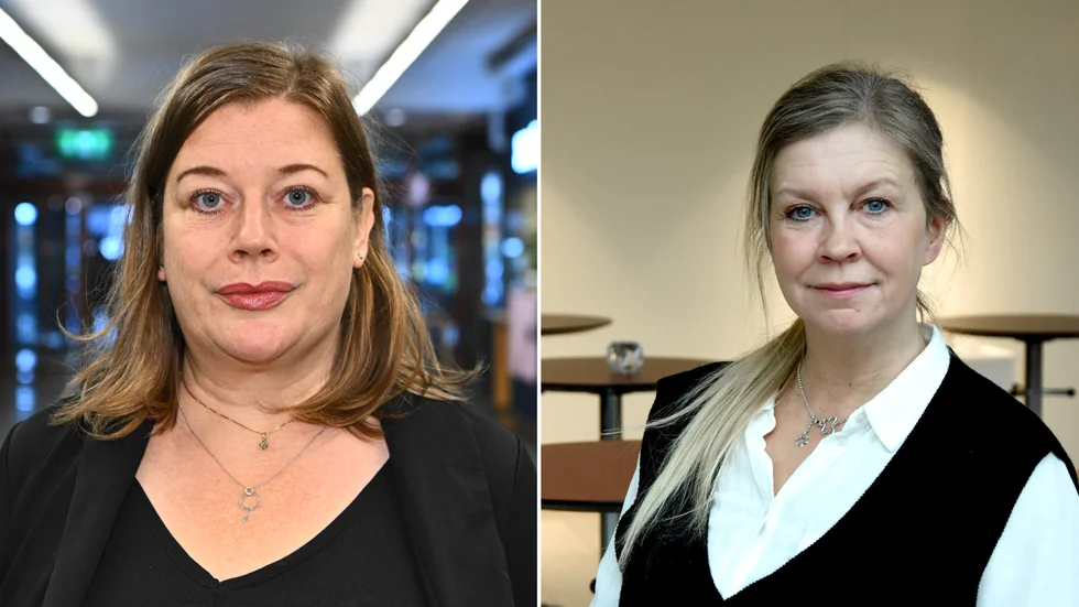 Malin Ragengård och Marianne Engberg, kommunal.