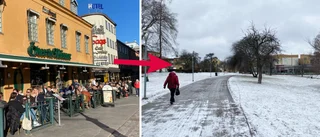 Våren pausad: Snön är tillbaka i Linköping • SMHI: "Ett bakslag"