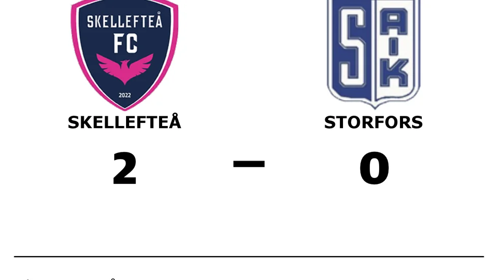 Skellefteå FC vann mot Storfors AIK