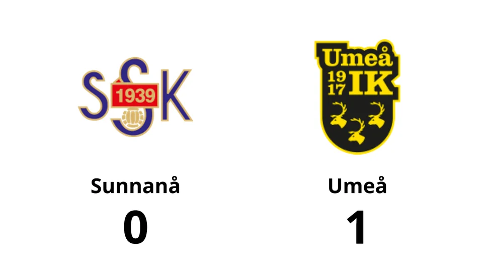Sunnanå förlorade mot Umeå
