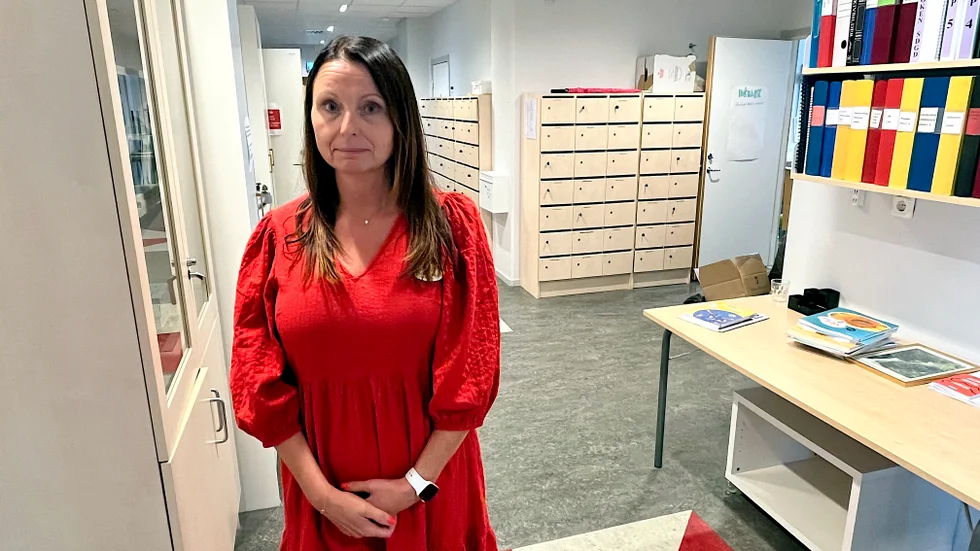 "Det är absolut inget vi accepterar. Vi jobbar jättemycket med relationer och vad som är okej att säga", berättar Jessica Andersson Landholm, rektor på Lindblomskolan.
