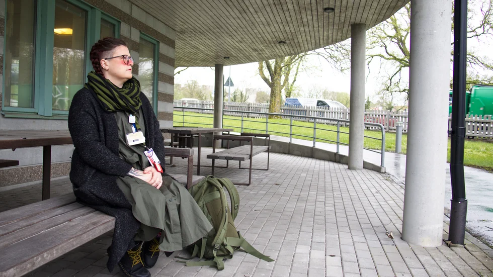 Patrycja Iwaszczenko pluggade till sjuksköterska för att få jobba med patientnära vård. Men efter sjukskrivningen orkar hon inte jobba med patienter. 