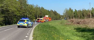 En man misstänks för brott efter olyckan