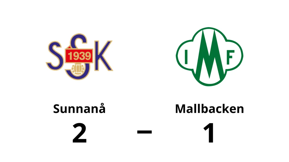 Sunnanå vann mot Mallbacken