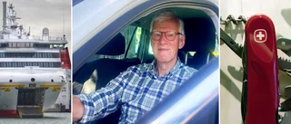 Peter, 81, stoppades vid färjan – fickkniv togs i beslag