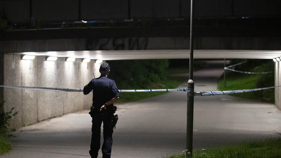 Det var sent på kvällen den 9 juli som en pojke hittades skjuten i Bagarmossen. Arkivbild