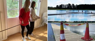 BILDEN: Här är tre meter långa järnet som hittades i badet