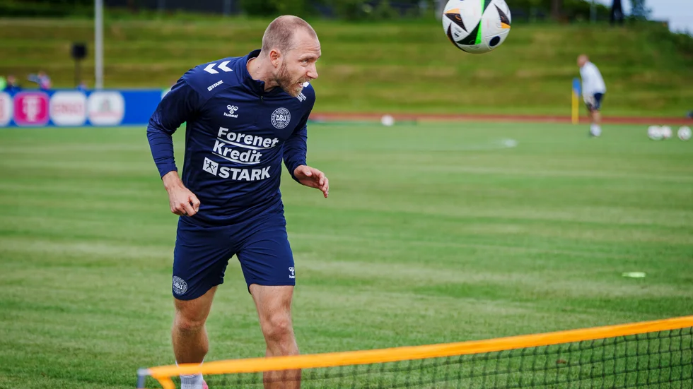 Christian Eriksen var med vid förhandlingarna med Danska fotbollsförbundet.