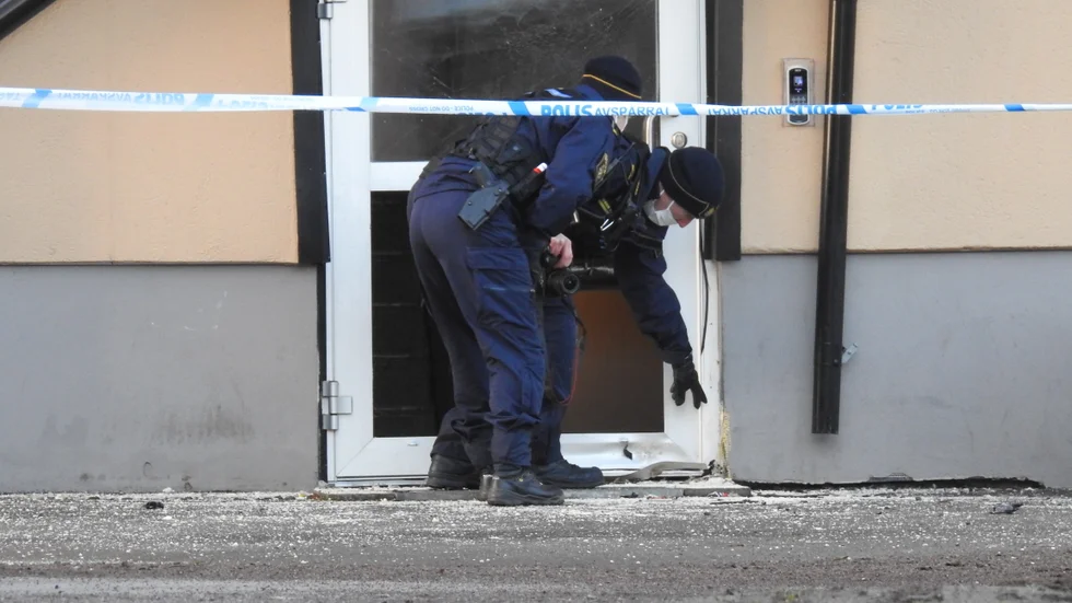 Under natten till den 23 mars i år skedde en sprängning på Smedjegatan i Mjölby. 