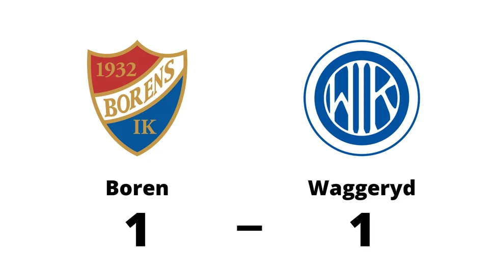Borens IK spelade lika mot Waggeryds IK