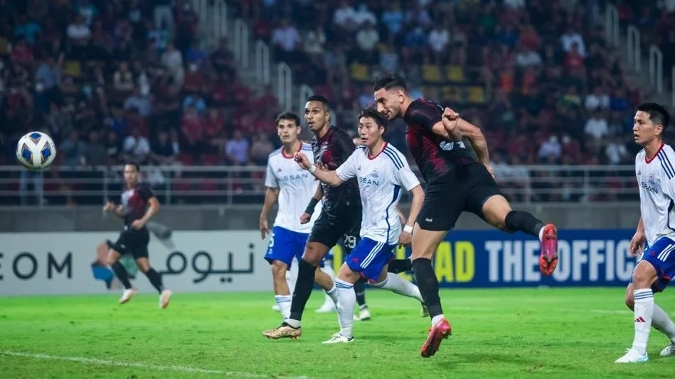 Kvitteringen på väg. Målet av Mahmoud Eid betydde 2-2 mot de japanska favoriterna i Asiens Champions League. 