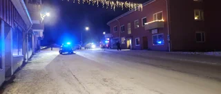 Larm om brand på Storgatan i Älvsbyn