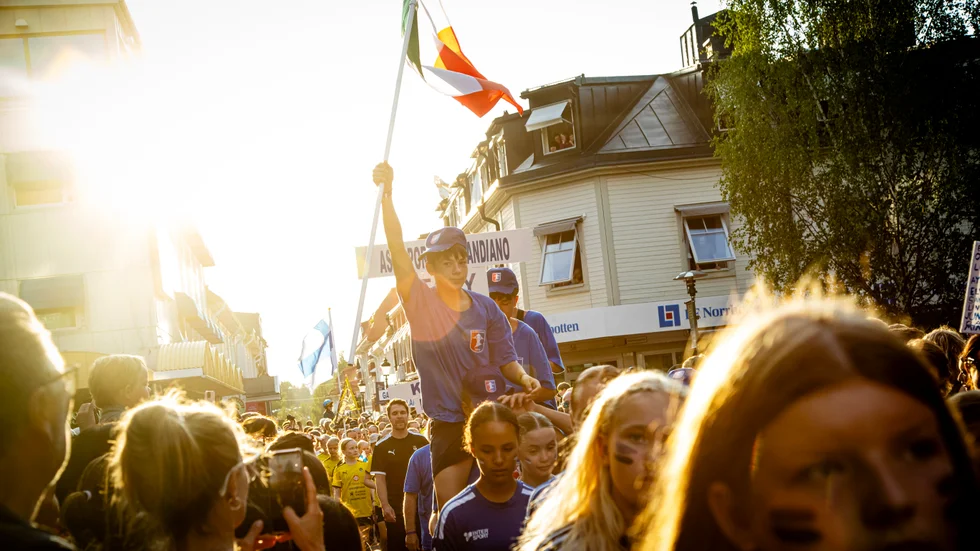 Piteå Summer Games parad. PSG är en världens fem största internationella fotbollsturneringar för ungdomar, sett till antal deltagare. (Arkivbild)