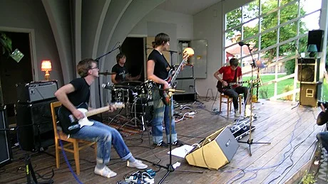 Spelning i Stadsparken i Västervik den 17 augusti 2004.
