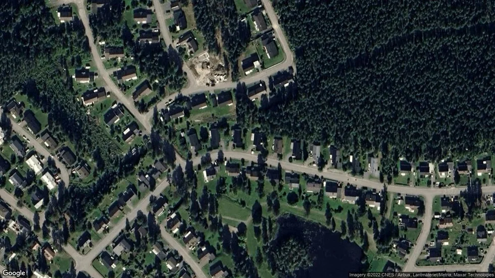 Området kring Björkhammargatan 15D