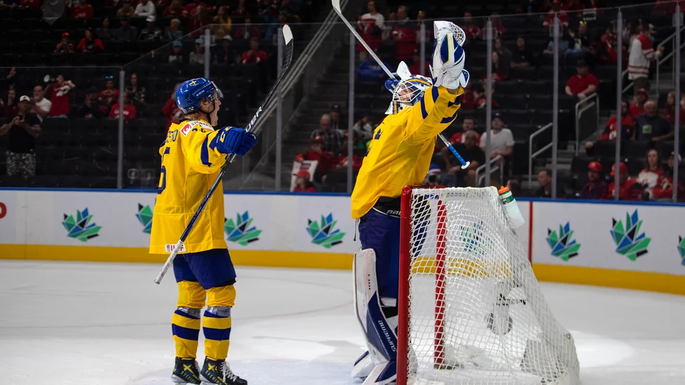 Svenska Jesper Wallstedts målvaktsspel har hyllats från start under JVM.