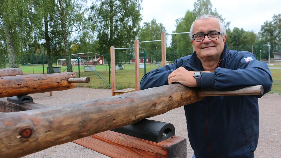 Det nya utegymet i Målilla är en del av utbyggnaden av Atlantenområdet. Nu hoppas Tomas Söreling att det ska bli ett i Mörlunda också.