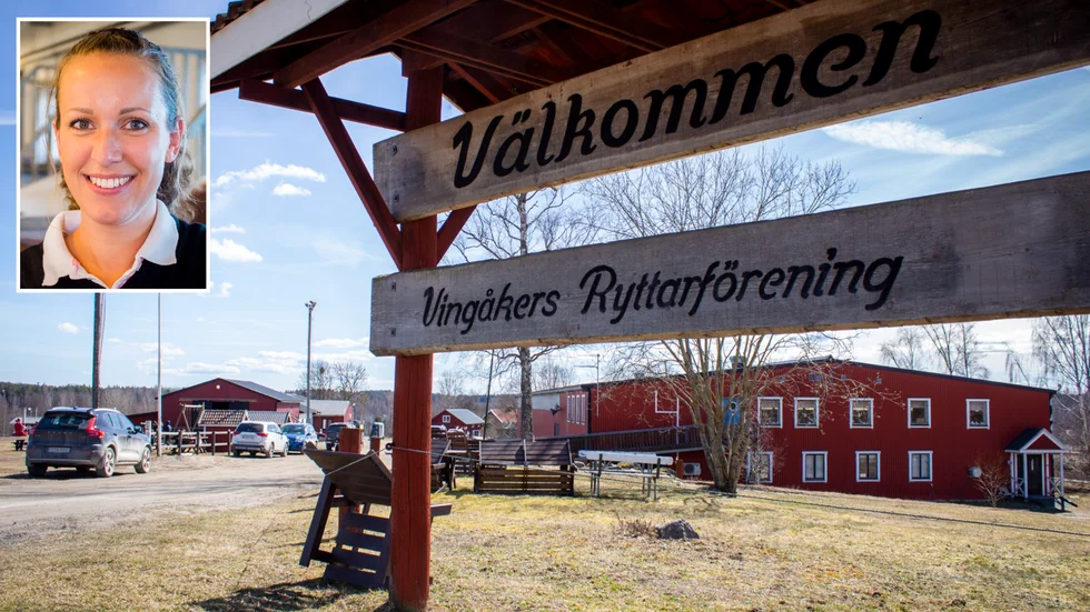 Vingåkers ryttarförening. Verksamhetschef Johannah Ström. 