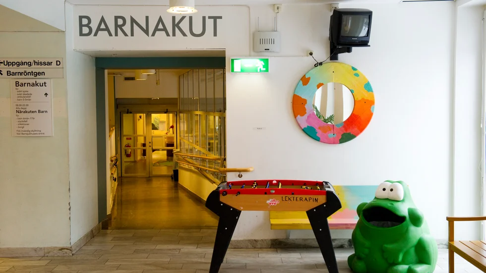 Siffror från Socialstyrelsen visar en stor minskning av akutbesök bland barn under den första pandemivågen. Arkivbild.