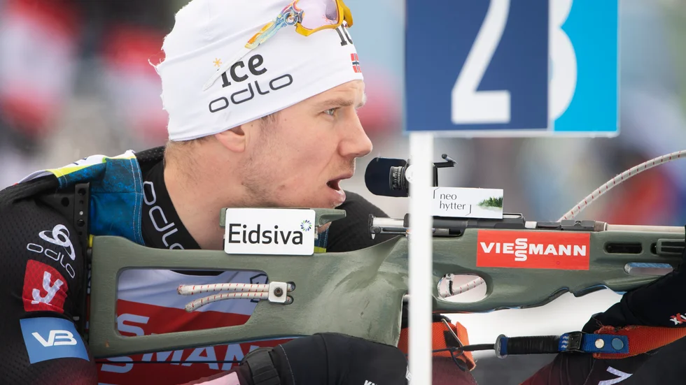 Norges Vetle Sjåstad Christiansen inleder VM som ankare för Norge i stafetten.