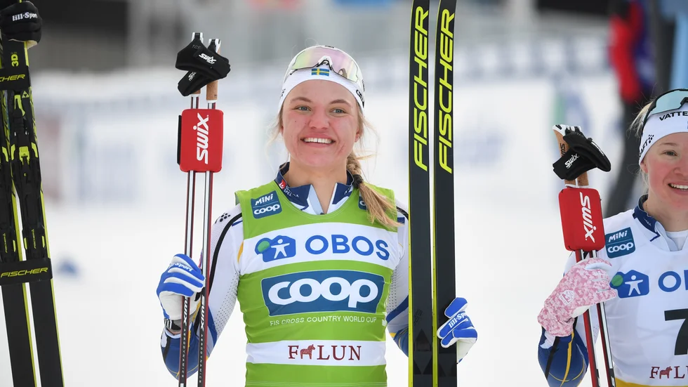 Linn Svahn är Sveriges största guldhopp inför skid-VM i Oberstdorf. Arkivbild.