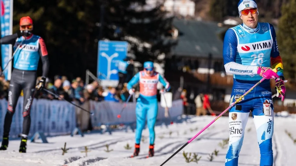 Klas Nilsson åkte i mål på en 42:a plats i långloppscupen, Toblach-Cortina.
