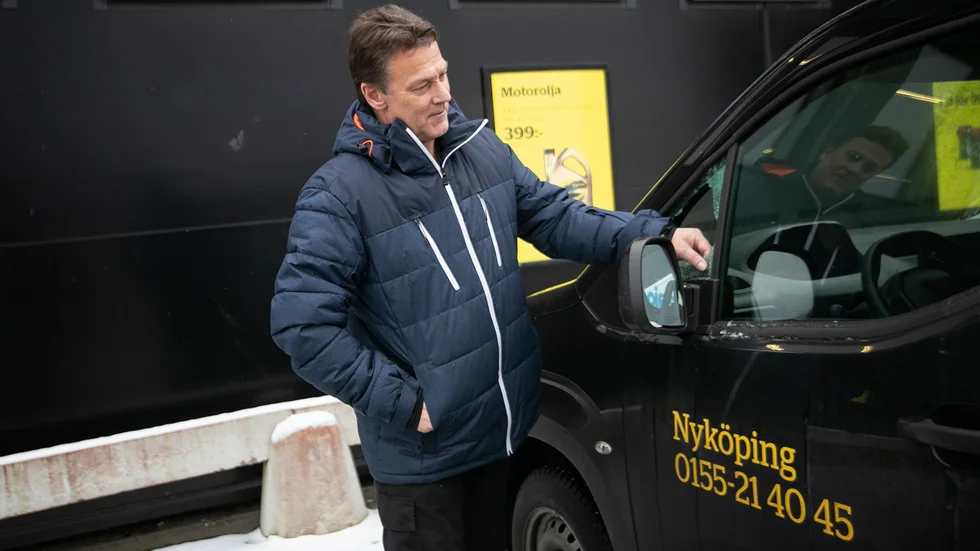 Tomas Karlsson, verkstadschef för Mekonomen, funderar på om det är tankkorten som tjuvarna är ute efter.