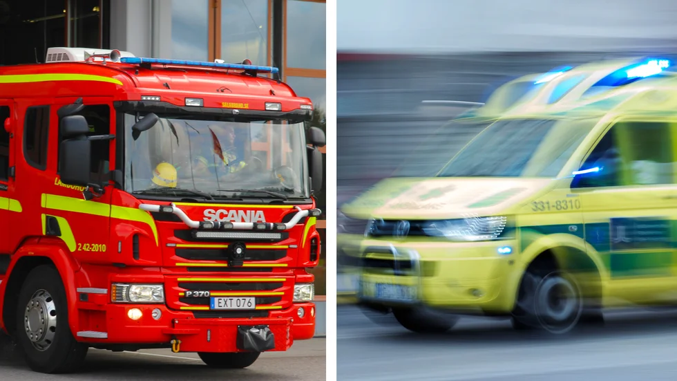 EN person uppges ha blivit brännskadad vid ett brandtillbud i Hultsfreds kommun på lördagsmorgonen.