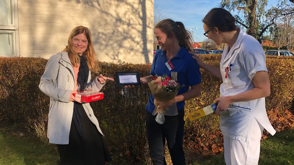Malin uppmärksammades av bland annat Mina Ivhed och Maria Wahlgren Bromley när hon fick utmärkelsen Årets AT-handledare i primärvård.