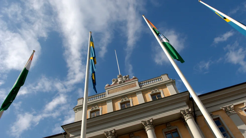 Utrikesdepartementet bekräftar att en man i 40-årsåldern har arresterats i Portugal. Arkivbild på UD:s lokaler i Sverige.