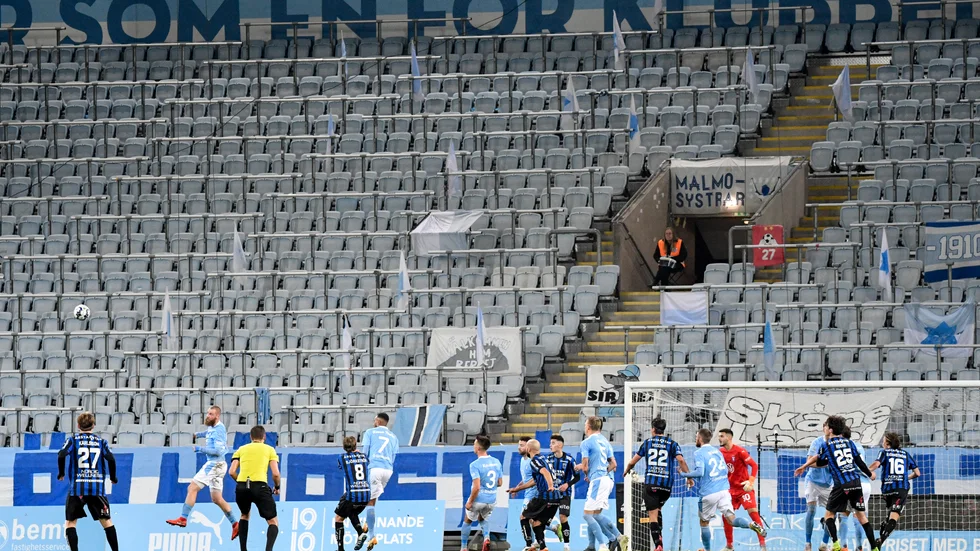 8 november säkrade Malmö FF SM-guldet inför tomma läktare. Arkivbild.