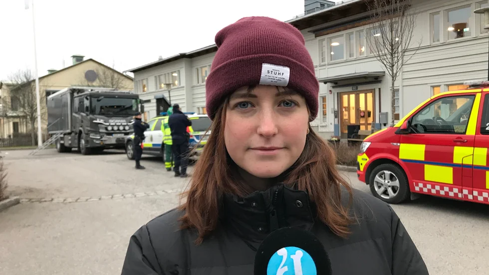 UNT är på plats utanför Mellanskog.