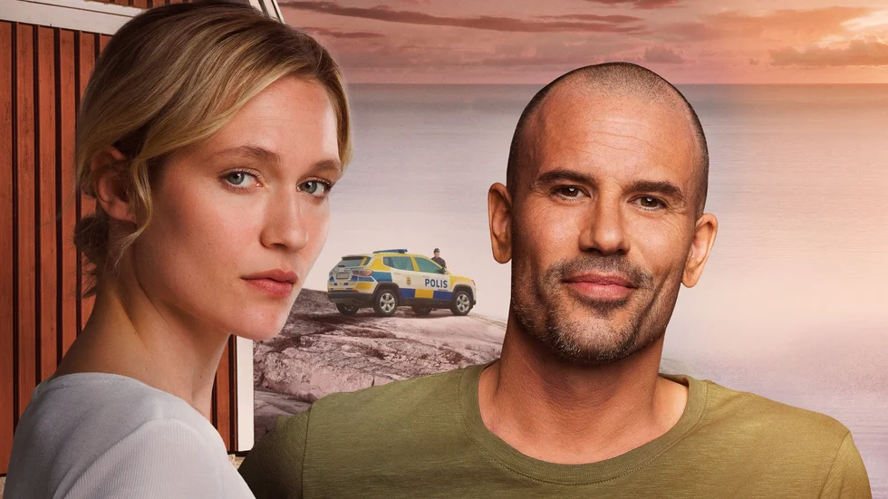 Disa Östrand och Martin Stenmarck spelar två av huvudrollerna i "Lyckoviken". Pressbild.