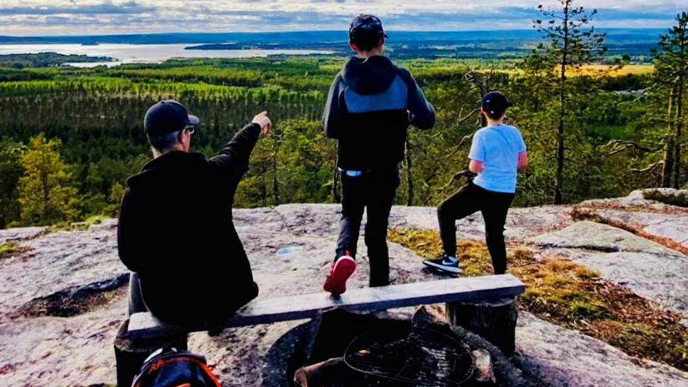 Härlig utsikt från en fin plats, Falkberget.