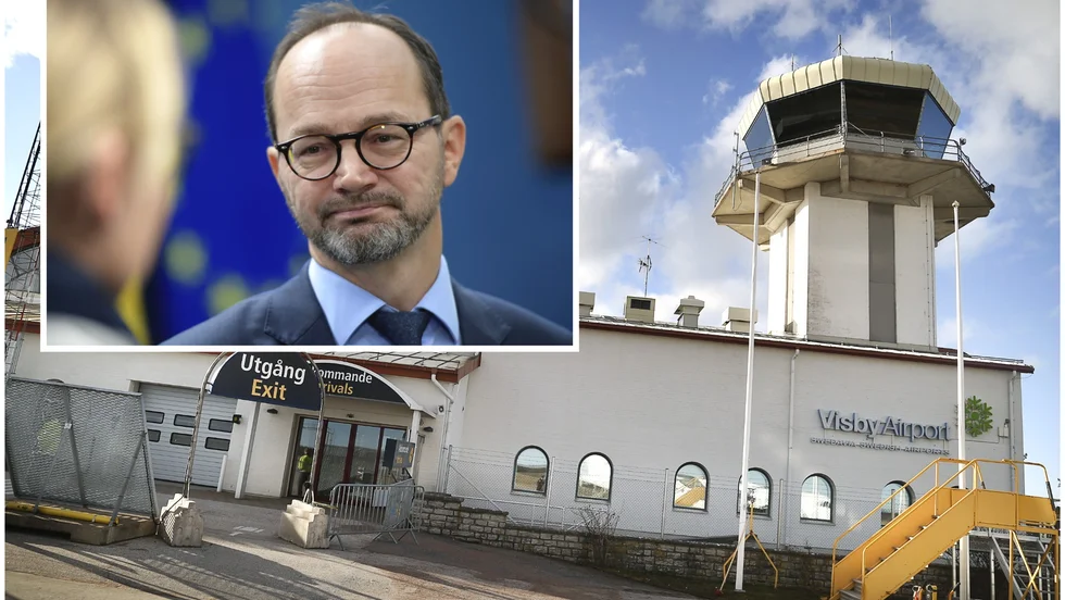 Infrastrukturminister Tomas Eneroth (S) meddelar att regeringen förlänger trafikplikten för att säkra flyglinjer till och från Norrland och Gotland. Arkivbild.