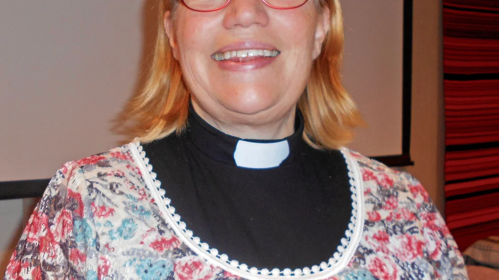 Fängelsepräst Marie Edfast föreläste om sitt arbete. 