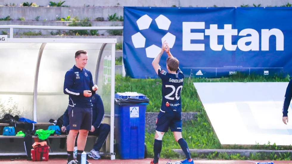 Sebastian Sandlund gjorde ett mål på sin tidigare klubb.
