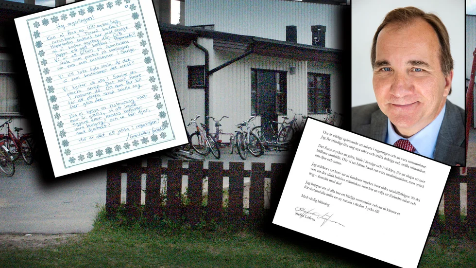 Stefn Löfven svarade på barnens brev.